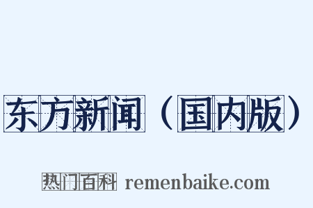 东方新闻（国内版）是什么意思的图片
